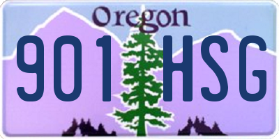 OR license plate 901HSG