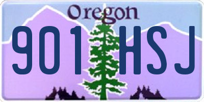 OR license plate 901HSJ