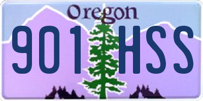 OR license plate 901HSS