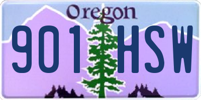 OR license plate 901HSW
