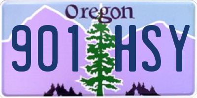 OR license plate 901HSY