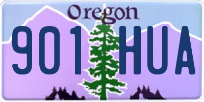 OR license plate 901HUA