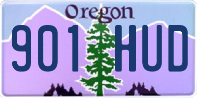 OR license plate 901HUD