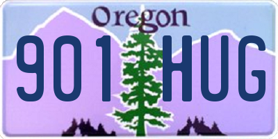 OR license plate 901HUG