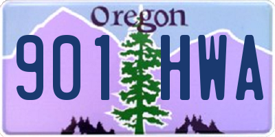 OR license plate 901HWA