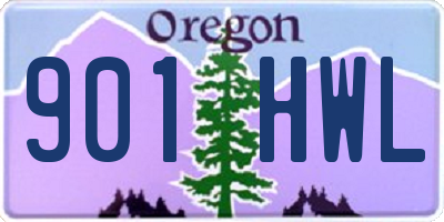 OR license plate 901HWL