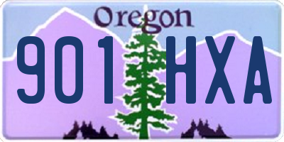 OR license plate 901HXA