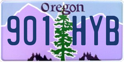 OR license plate 901HYB