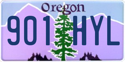 OR license plate 901HYL