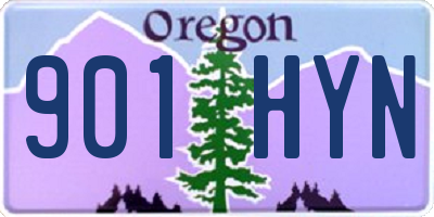 OR license plate 901HYN