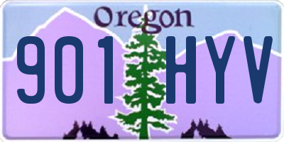 OR license plate 901HYV