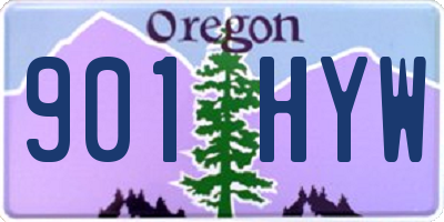 OR license plate 901HYW