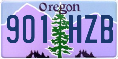 OR license plate 901HZB