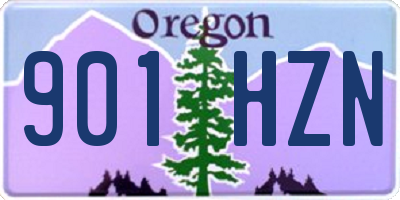 OR license plate 901HZN