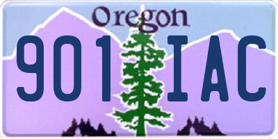 OR license plate 901IAC