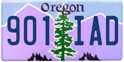 OR license plate 901IAD