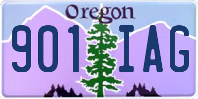 OR license plate 901IAG