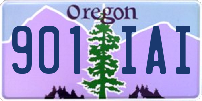 OR license plate 901IAI