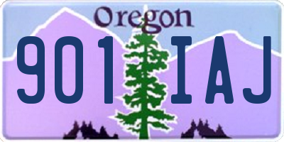 OR license plate 901IAJ