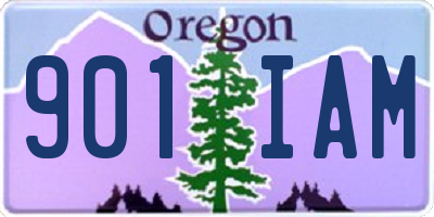OR license plate 901IAM