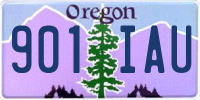 OR license plate 901IAU