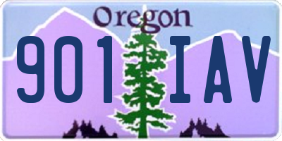 OR license plate 901IAV