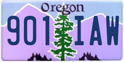 OR license plate 901IAW