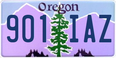 OR license plate 901IAZ