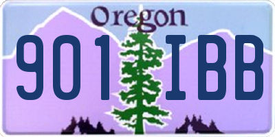 OR license plate 901IBB
