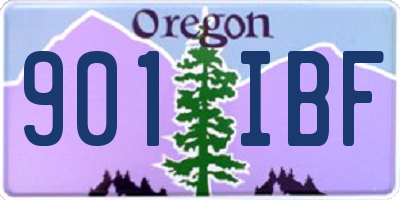 OR license plate 901IBF