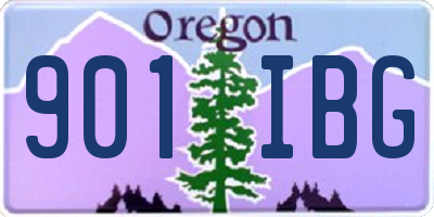 OR license plate 901IBG