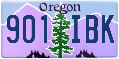 OR license plate 901IBK
