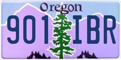 OR license plate 901IBR