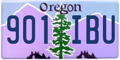 OR license plate 901IBU