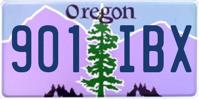 OR license plate 901IBX