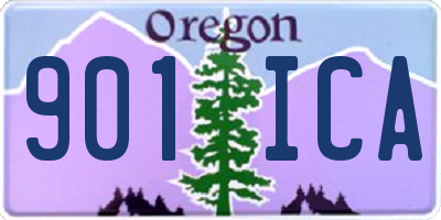 OR license plate 901ICA