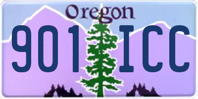 OR license plate 901ICC