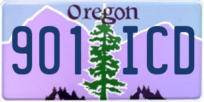 OR license plate 901ICD