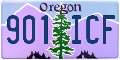 OR license plate 901ICF