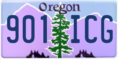 OR license plate 901ICG