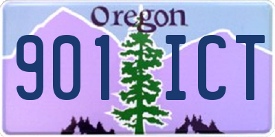 OR license plate 901ICT