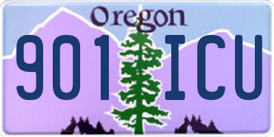 OR license plate 901ICU