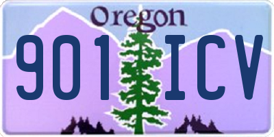 OR license plate 901ICV