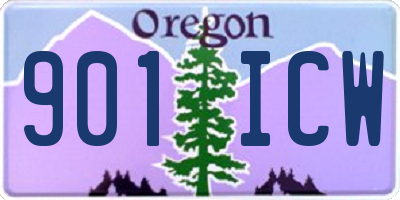 OR license plate 901ICW