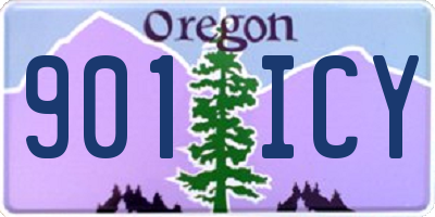 OR license plate 901ICY