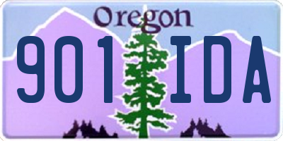 OR license plate 901IDA