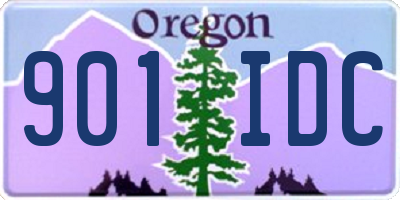 OR license plate 901IDC