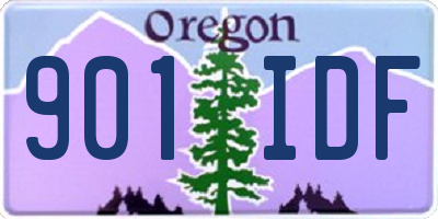 OR license plate 901IDF