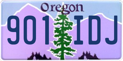 OR license plate 901IDJ