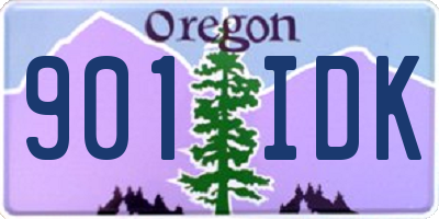 OR license plate 901IDK